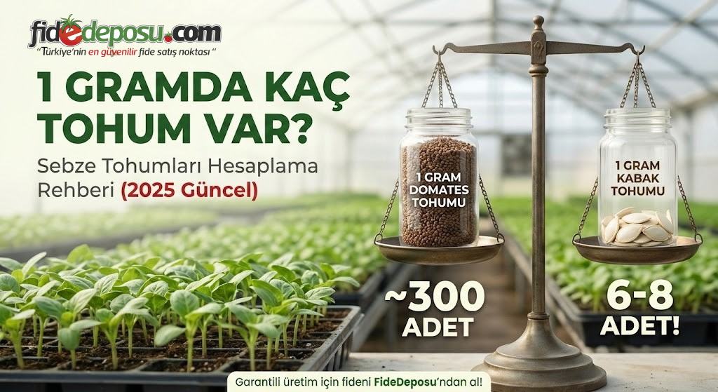 1 Gramda Kaç Adet Tohum Bulunur? (En Geniş Kapsamlı Liste - 2026)