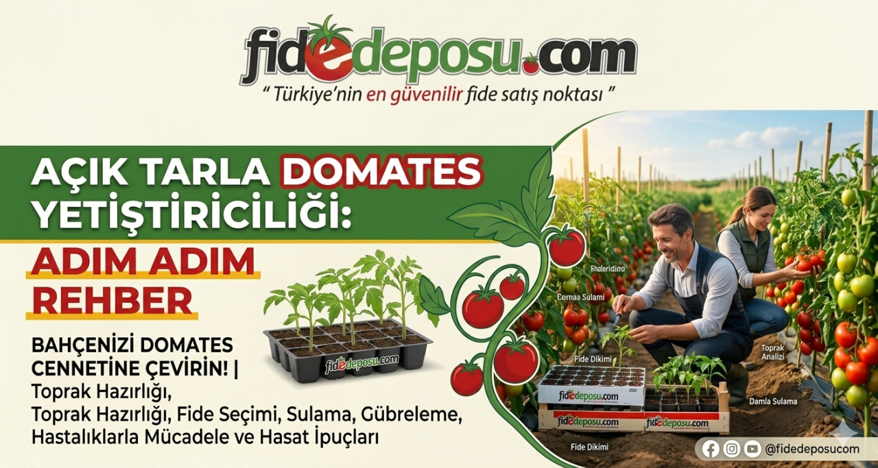 Açık Tarlada Yüksek Verimli Domates Yetiştiriciliği: Adım Adım Rehber (2025)