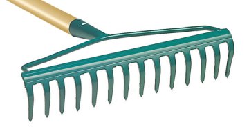 Ahşap Saplı 12-14-16 Dişli Tırmık 12 Dişli 30 CM Sap 140 Cm