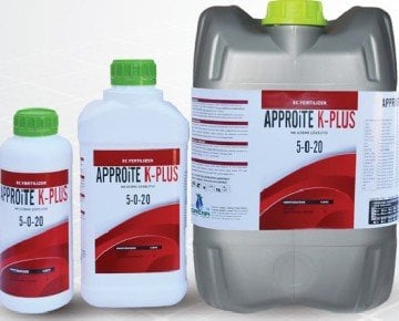 Approite K Plus 5-0-20 İri Sağlıklı Meyve İçin Sıvı NPK Gübre