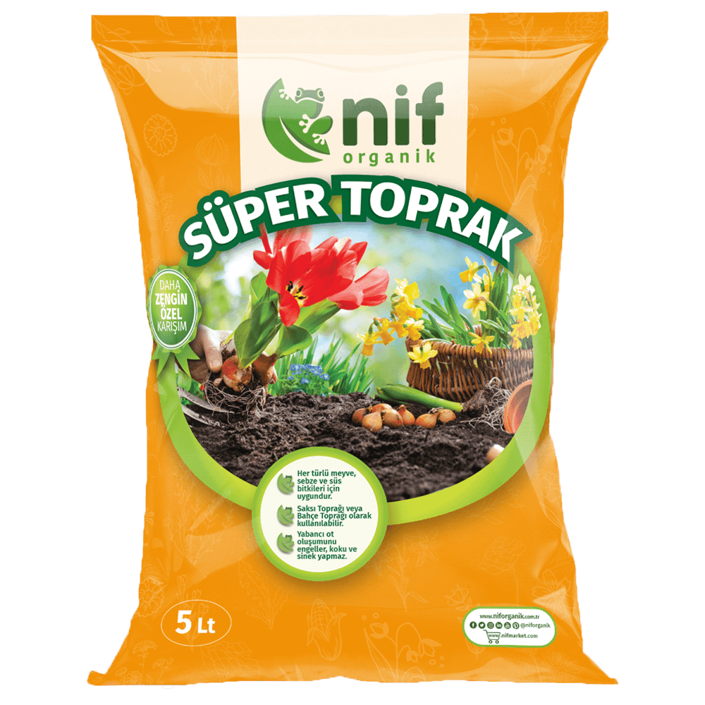 Organik Süper Toprak 5 Litre