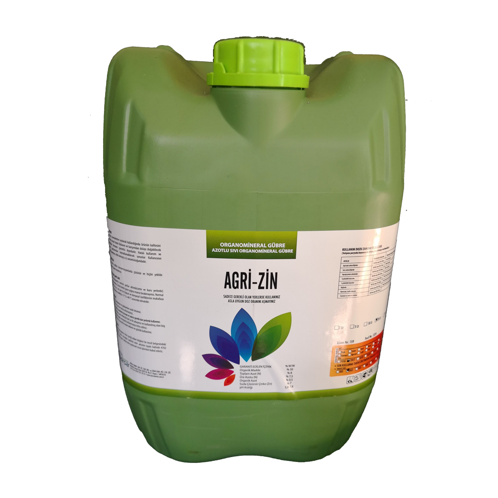 AgriZin  Çinko İçerikli Organik Sıvı Gübre 20 LT