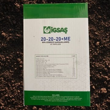 İgsaş 20-20-20+ME NPK Damlama Gübresi 1 Kg