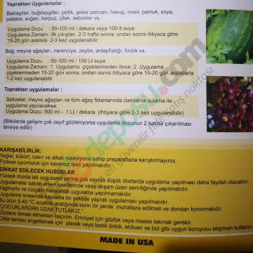 Elpaso Biyo Aktivatör Kompleks Sıvı Gübre 1 Litre